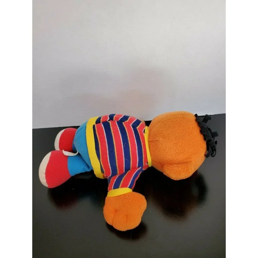 Sesame Street Ernie Plush - 10 Inch- Soft - Burt and Ernie- Cuddly -Vintage 2002